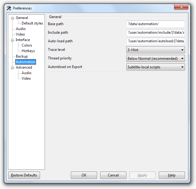 preferences-automation